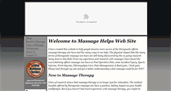 Desktop Screenshot of massagehelps.org
