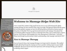 Tablet Screenshot of massagehelps.org